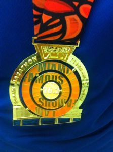 1st Marathon medal.